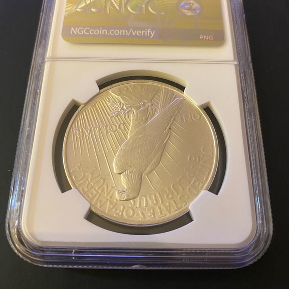 1922 Peace Dollar 100th Anniversary - Uncirculated - NGC Certified - MS 62 - Picture 4 of 4